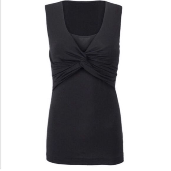 Cabi Show Off Twisted Knot Tank Black - Picture 1 of 8